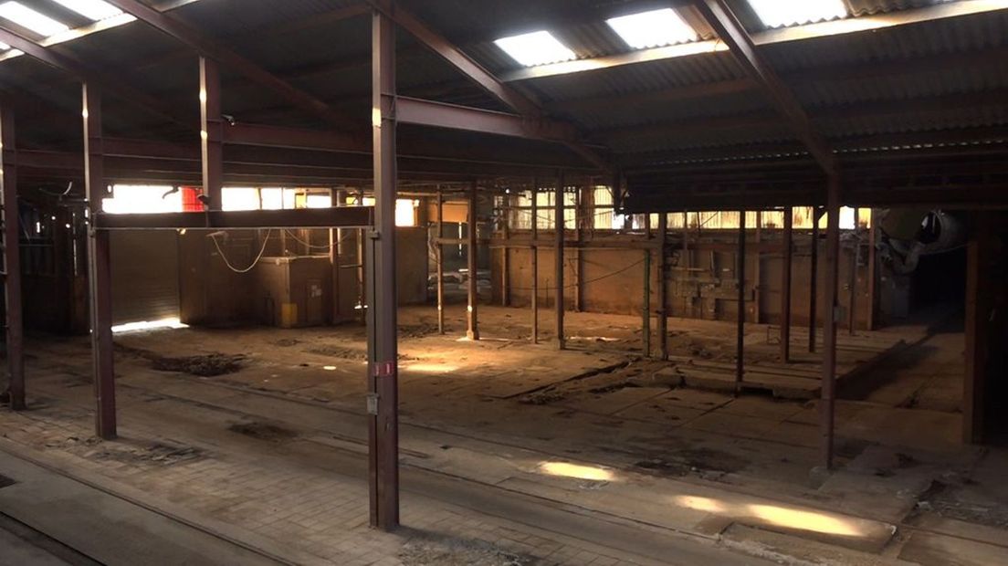 De voormalige steenfabriek in Winterswijk is inmiddels helemaal leeg
