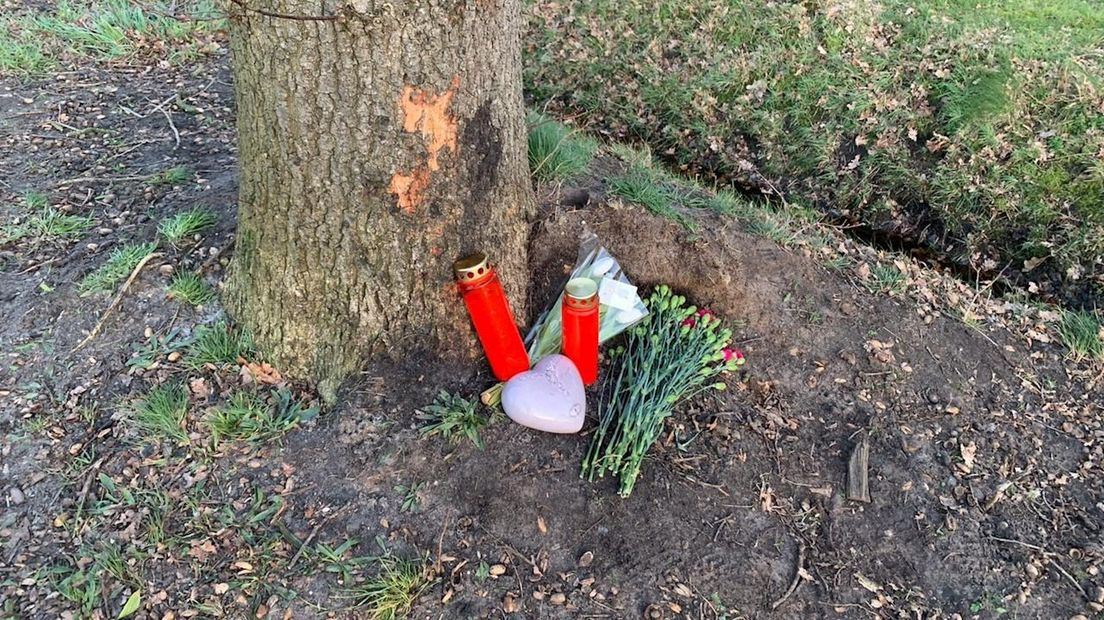 De gedenkplek voor de veertienjarige Jarmen