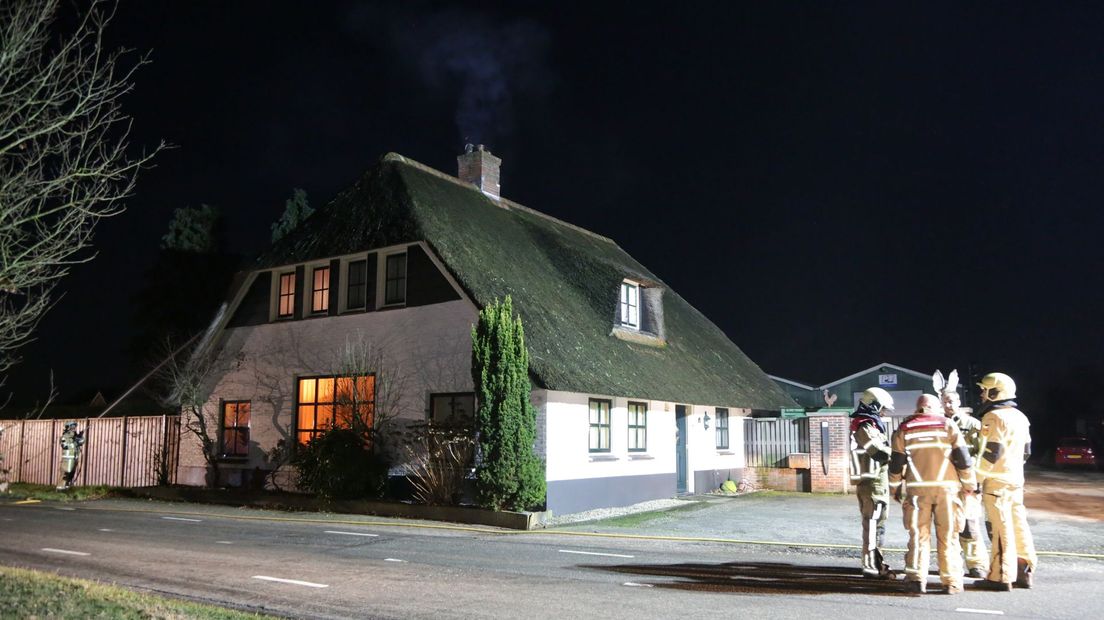 Schoorsteenbrand in boerderij geblust