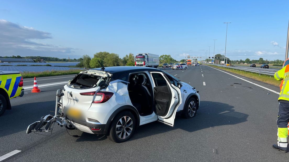 Drie gewonden na aanrijding op A1 bij Twello
