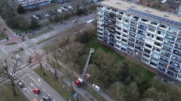 Forse schade bij flatbrand, bewoners opgevangen in school