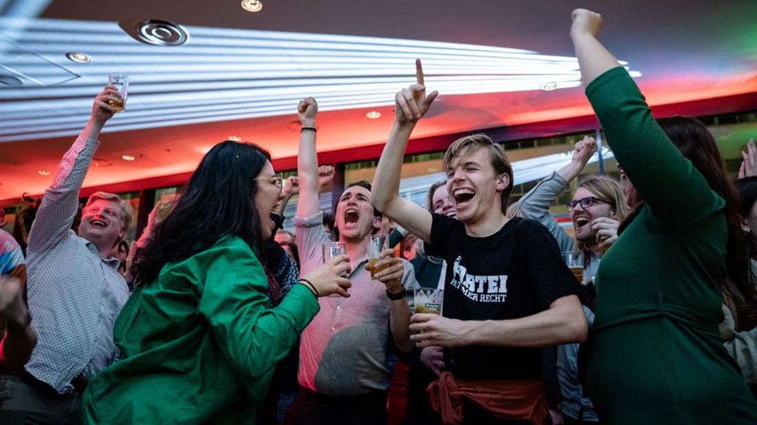 Blije gezichten bij GroenLinks.