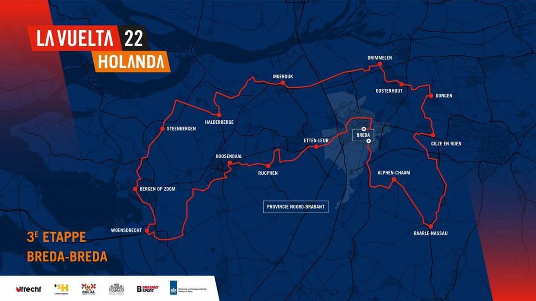 Het parcours van etappe 3