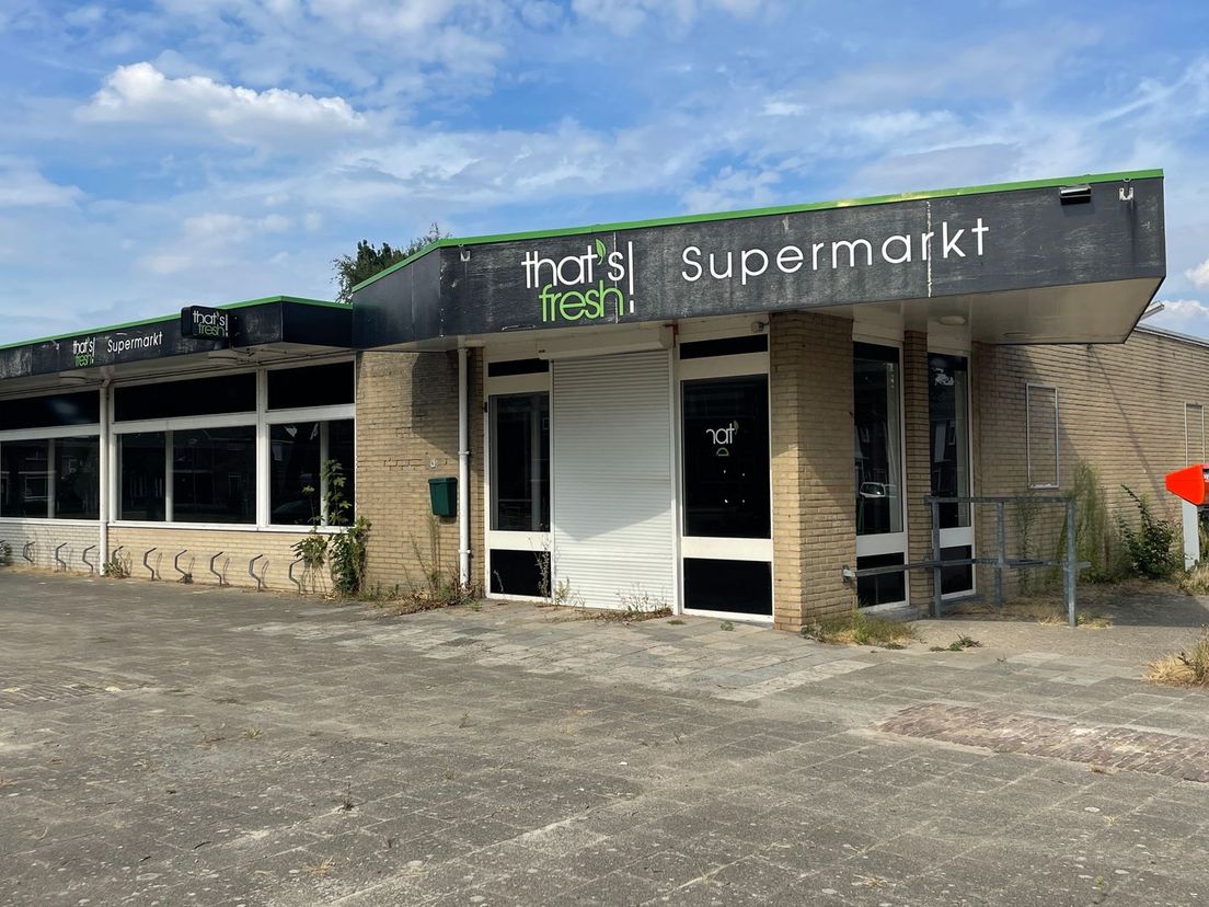 De supermarkt staat al bijna zes jaar leeg
