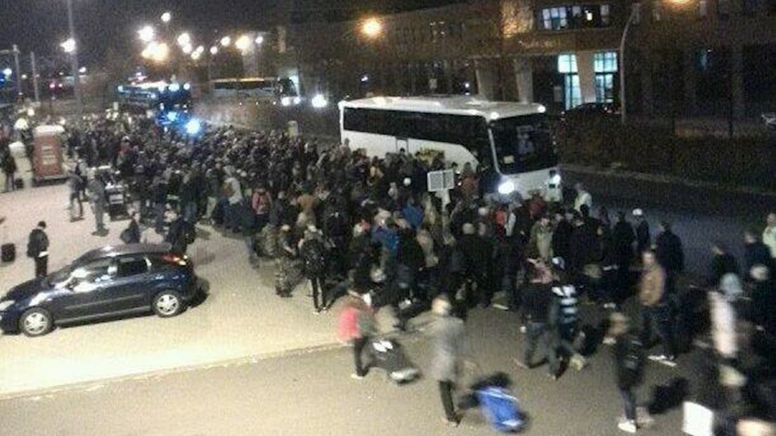 Veel reizigers op station Zwolle