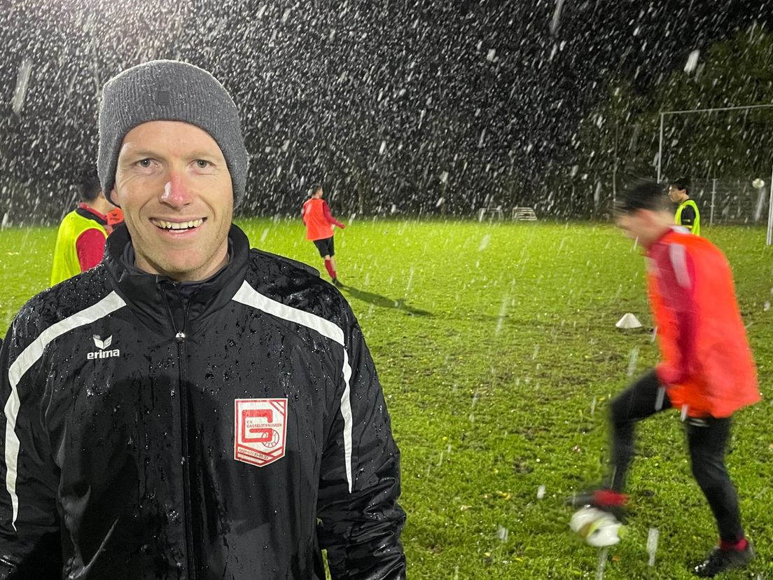 De ochtendsessie leverde trainer Robert Oosting een rood neusje op