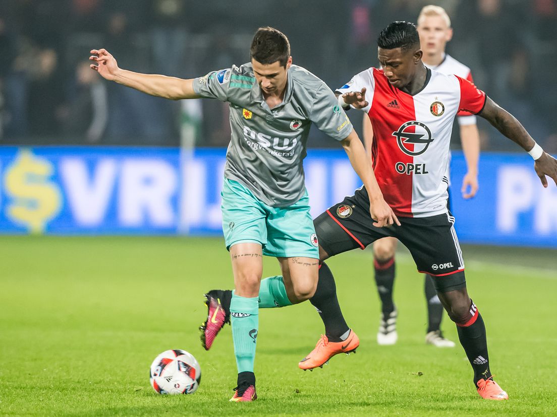 Het roodwitte tricot van Feyenoord Bron: ANP
