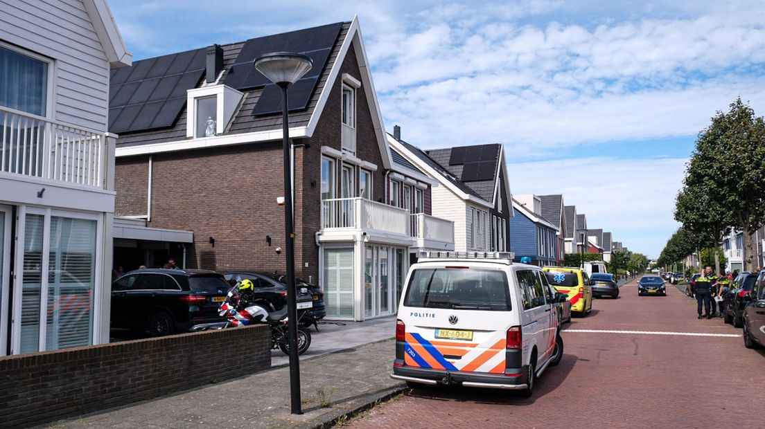 Politie in de Stavangerstraat na de overval