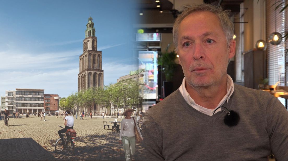 News Café-eigenaar Marcel Schlaman vreest de nieuwe plannen voor de Grote Markt
