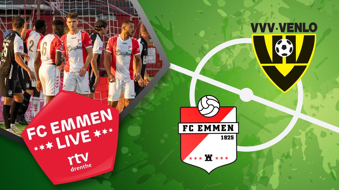 FC Emmen - VVV-Venlo is live te volgen op Radio Drenthe en in een kersvers liveblog