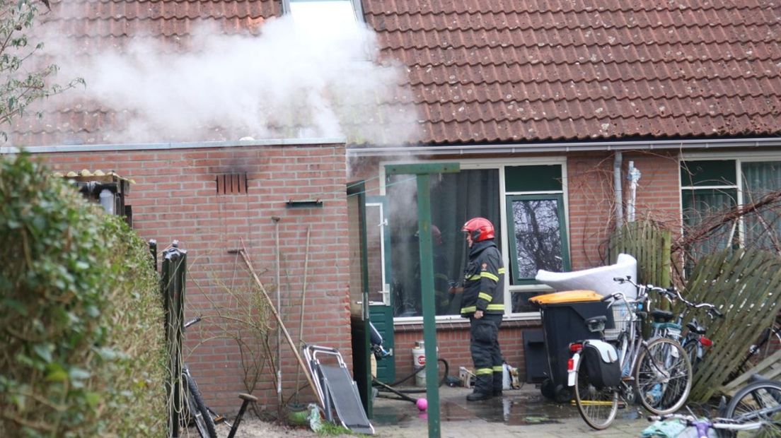 De brand in een schuurtje in Veendam