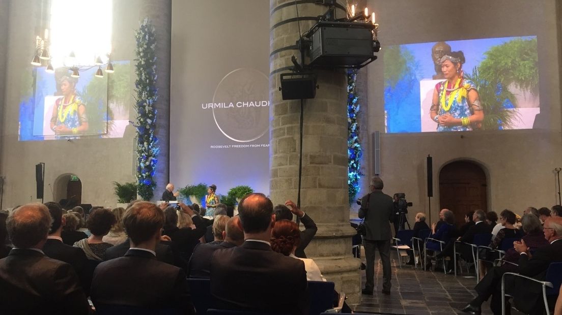 Urmila Chaudhary krijgt Four Freedoms Award