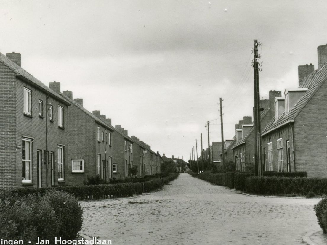 De Jan Hoogstadlaan in Hekelingen, waar Jaap 60 jaar woonde.