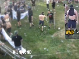 Terug naar Tirana, justitie verspreidt foto's van 'Feyenoordfans' met beledigende en bedreigende spandoekteksten