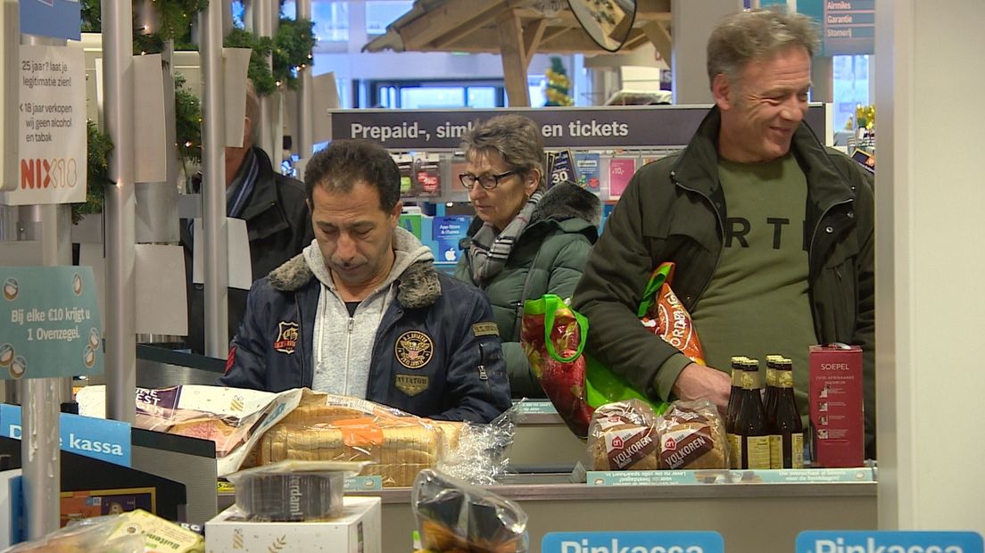 Nog snel de laatste boodschappen in huis