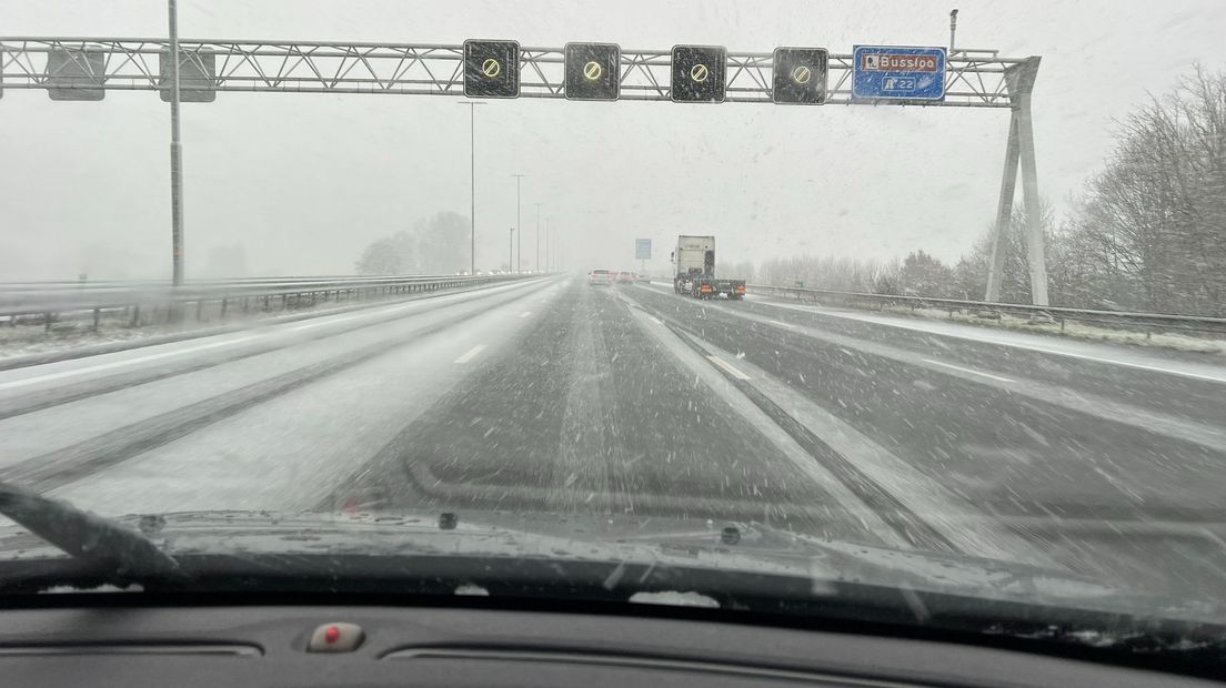 De A1 kleurt steeds witter.