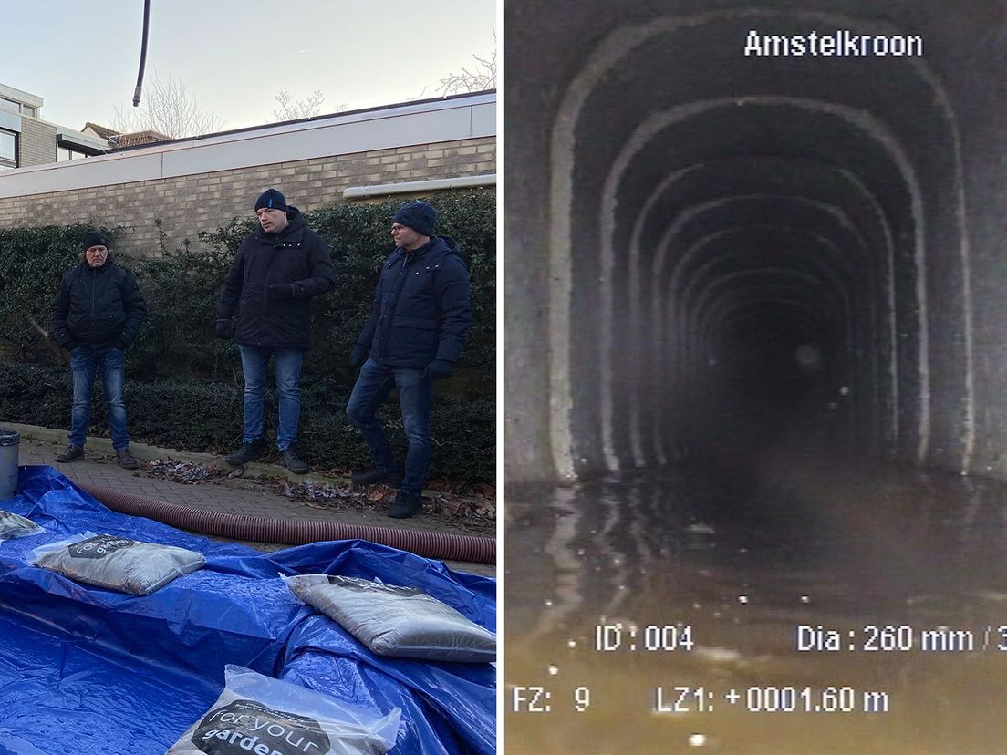 Onder Amstelkroon in Capelle aan den IJssel zijn in 2020 zogeheten Bufferblocks geplaatst. Door een hevige regenbui na te bootsen werd het innovatieve waterbergingssysteem woensdag voor het eerst getest