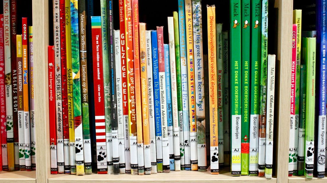 Boeken in een biblioheek