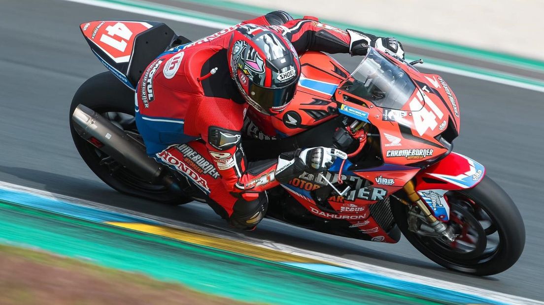Wayne Tessels op zijn Honda CBR1000RR Fireblade