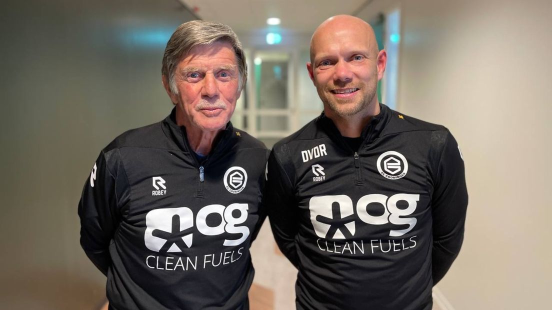 Hans Westerhof naast hoofdtrainer Dennis van der Ree