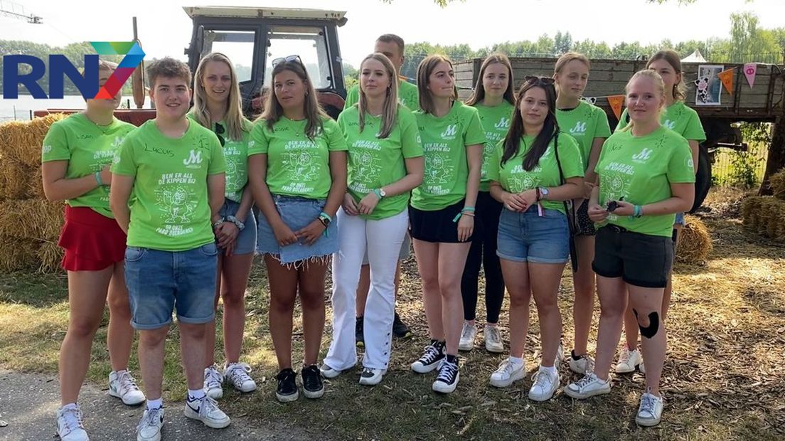 12 eerstejaars van de HAN Pabo die samen in een mentorgroep de introductie doen