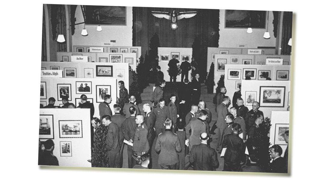 Fototentoonstelling 'Der Soldat in Holland'. Den Haag, 15 oktober 1941.