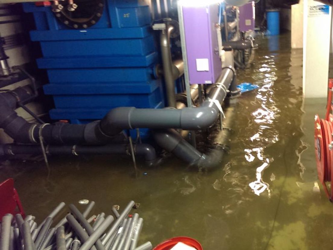 wateroverlast zwembad