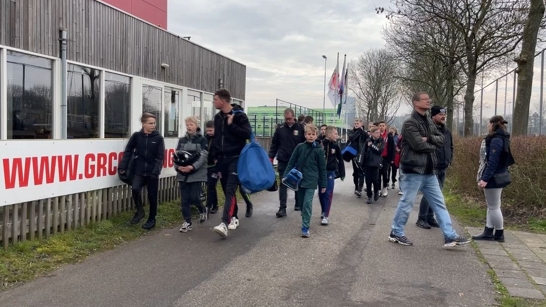 Drukte op sportpark Corpus den Hoorn