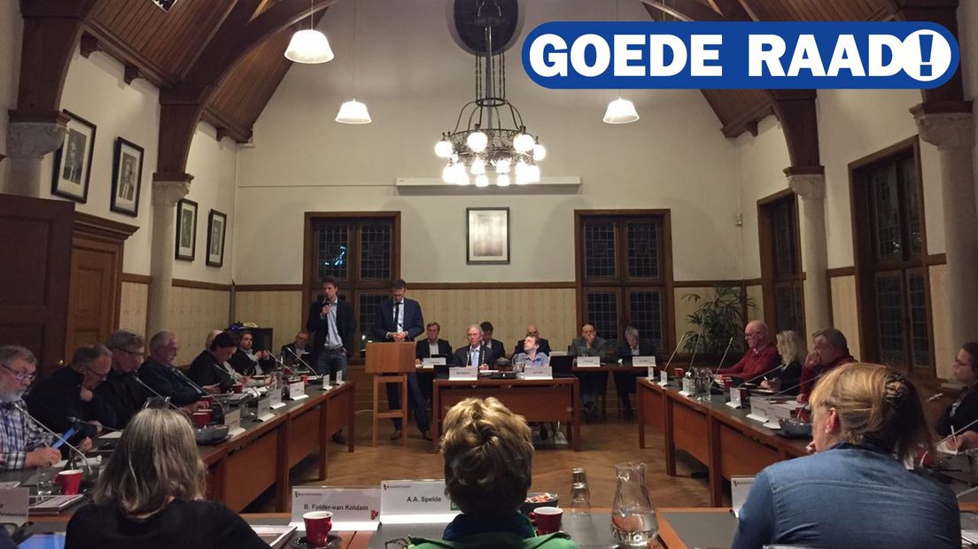 De gemeenteraad van Veendam toen Alian Spelde nog raadslid was