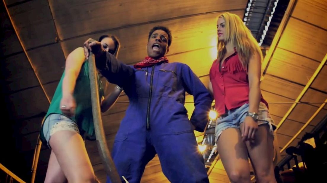 Jeffrey Spalburg in de videoclip