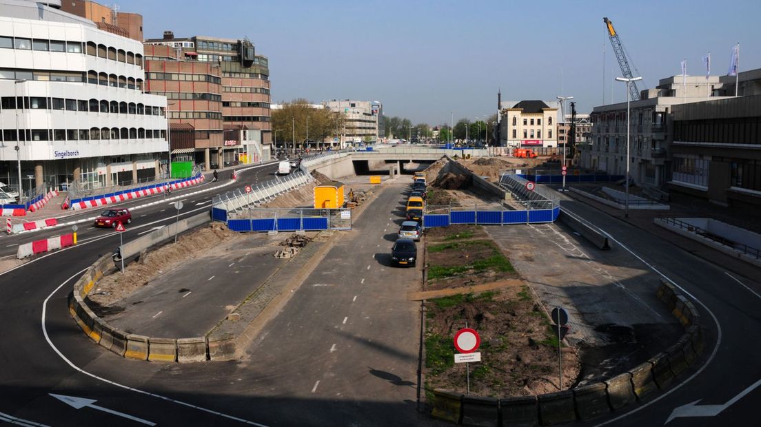Werkzaamheden bij de Catharijnesingel
