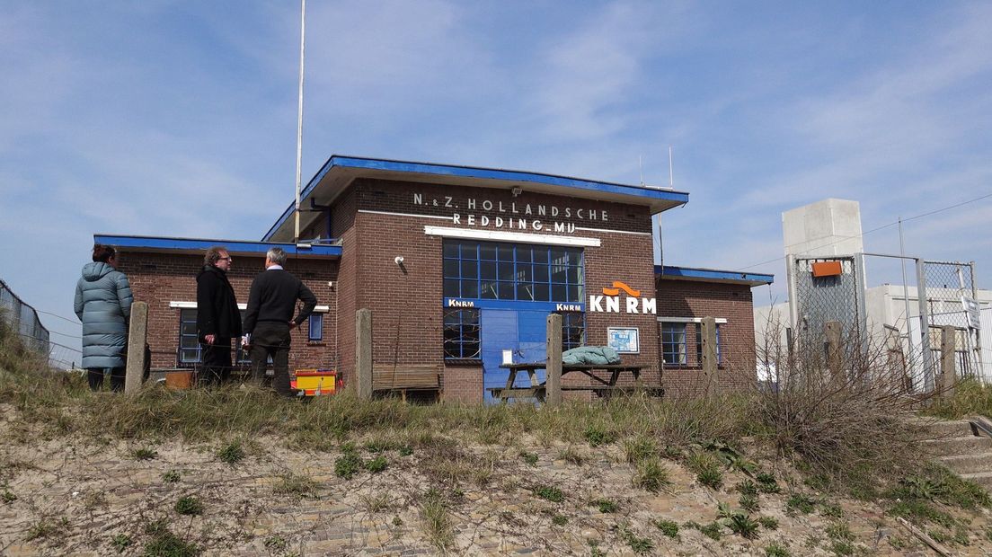 Het oude reddingstation van de KNRM op Scheveningen