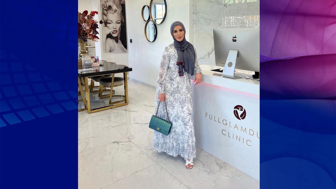 Sakina in één van haar salons