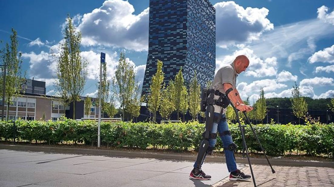 De Sain afgelopen zomer in zijn robotpak.