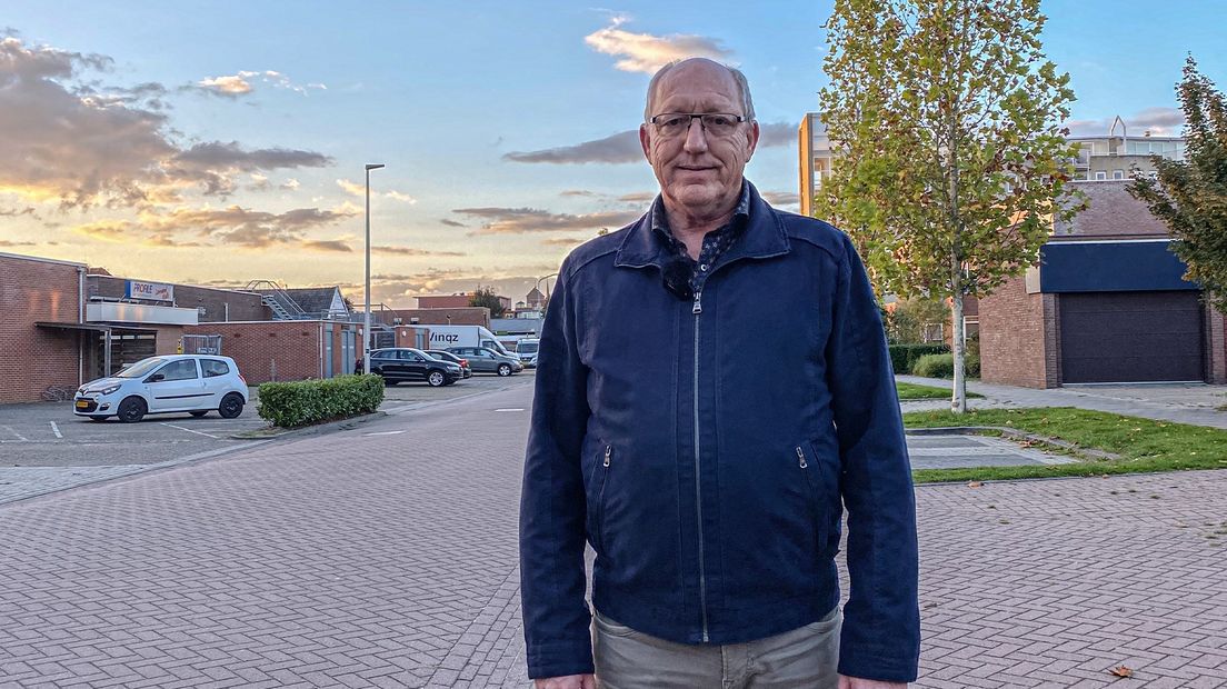 Bestuurslid John de Graaf op de plek waar voorheen op Tweede Paasdag de finish staat