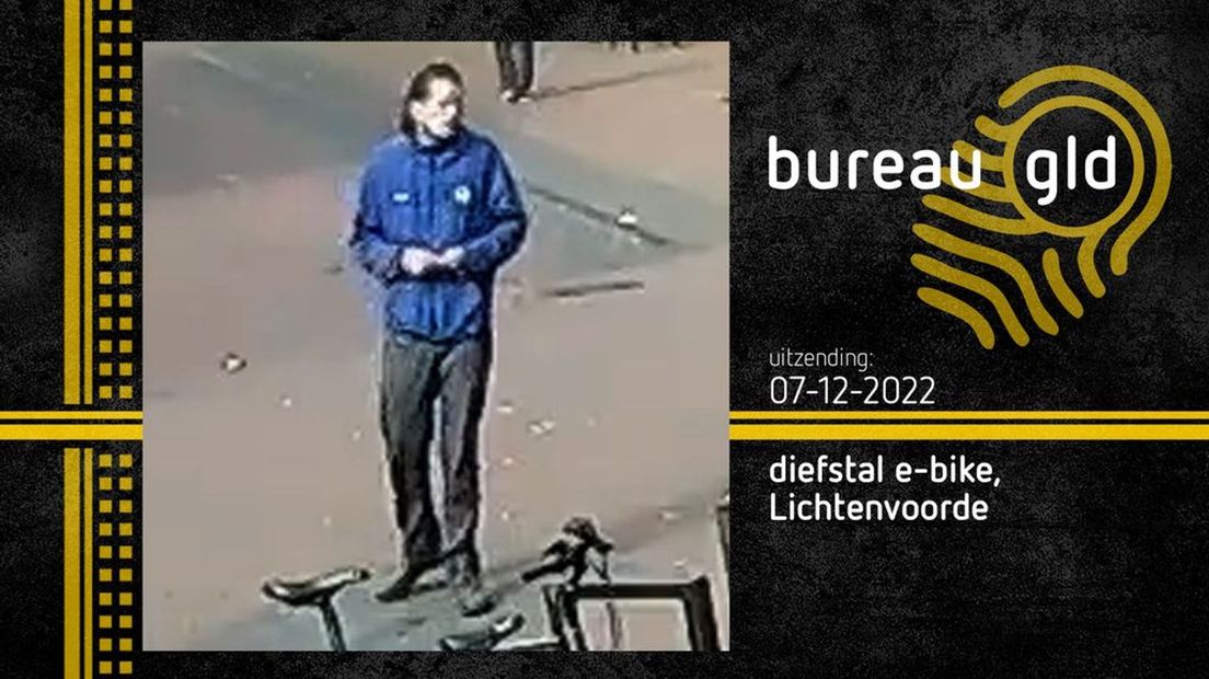 De politie zoekt deze man vanwege de diefstal van een e-bike.