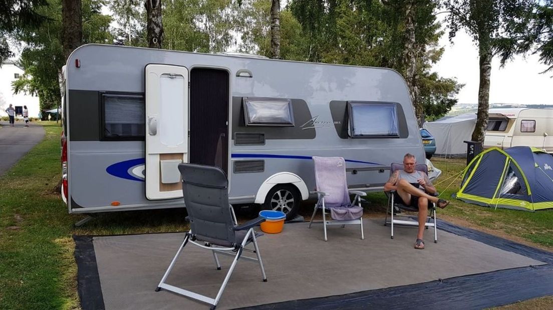 Rob gaat al 14 jaar op vakantie met de caravan.