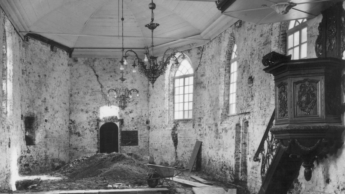 De kerk in Obergum in 1964