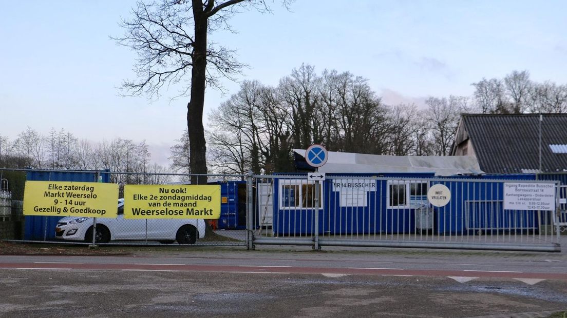 foto ter illustratie: reclame voor de Weerselose markt