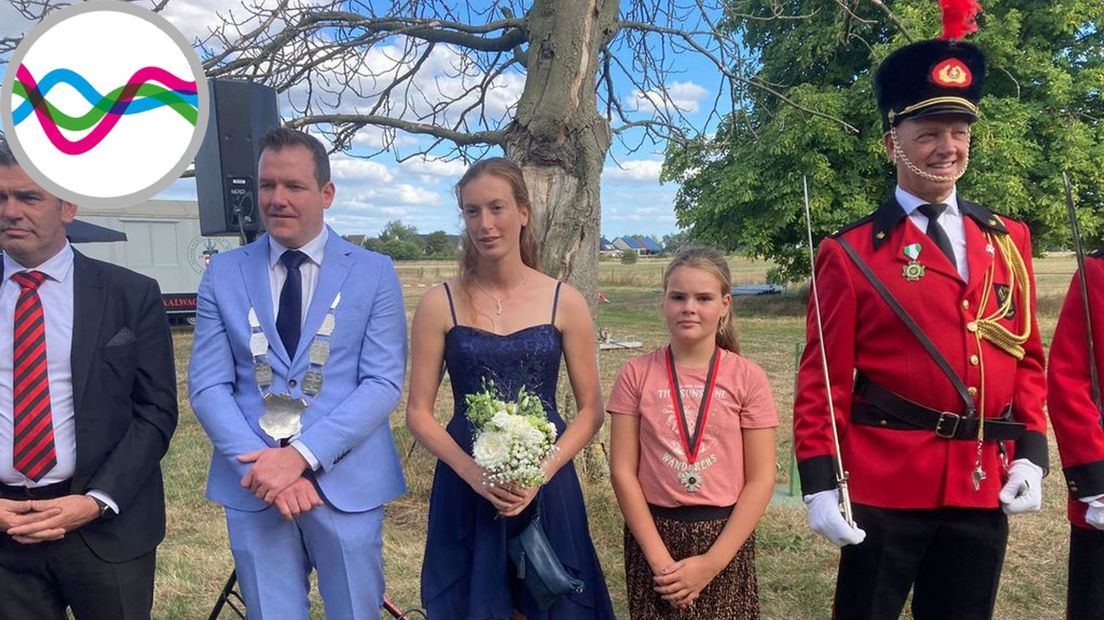 Koningspaar Mario en Chantal, jeugdkoningin Indy
