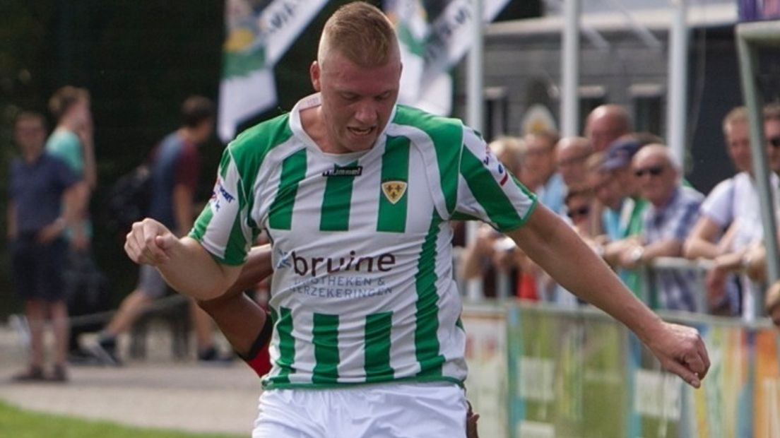 Tom de Bonte scoorde twee keer voor Kloetinge
