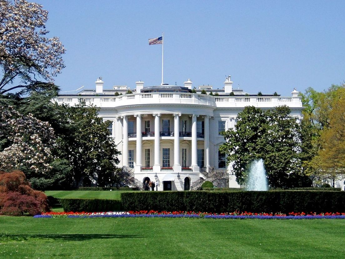 Het Witte Huis in Washington (Bron: Wikimedia Commons)