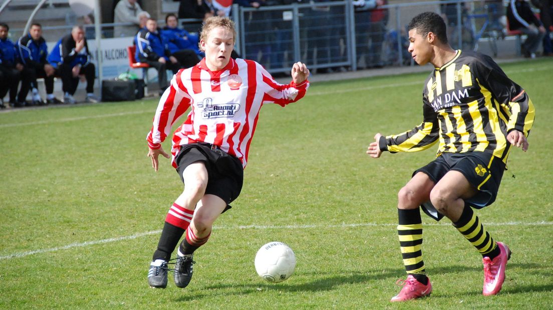 Jens Toornstra als jeugdspeler van Alphense Boys