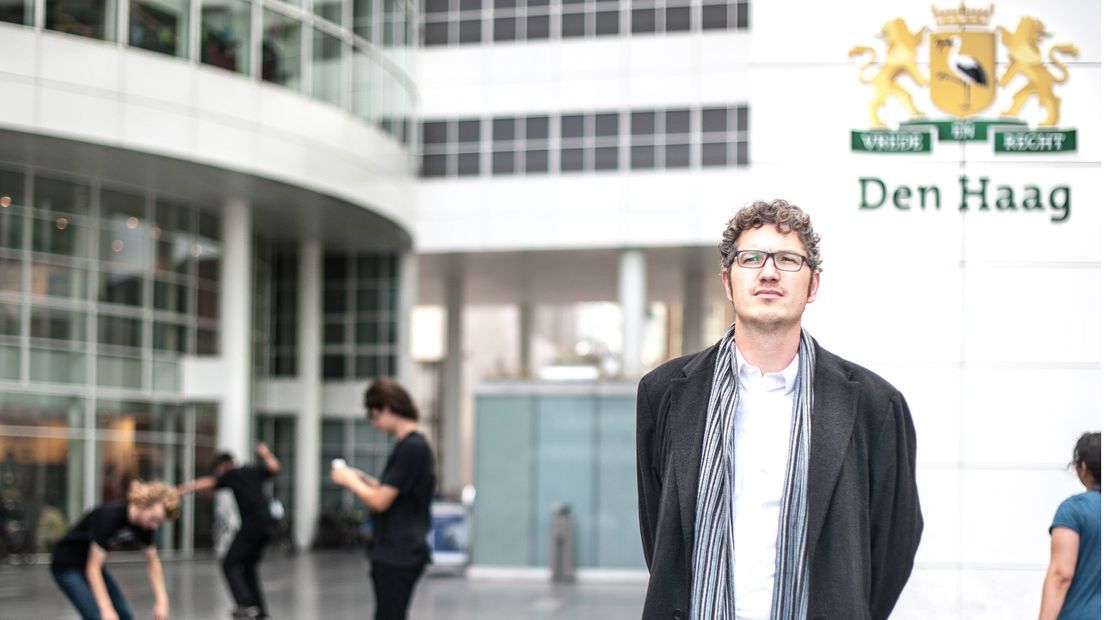 Arjen Kapteijns, fractievoorzitter van GroenLinks in de gemeente Den Haag.