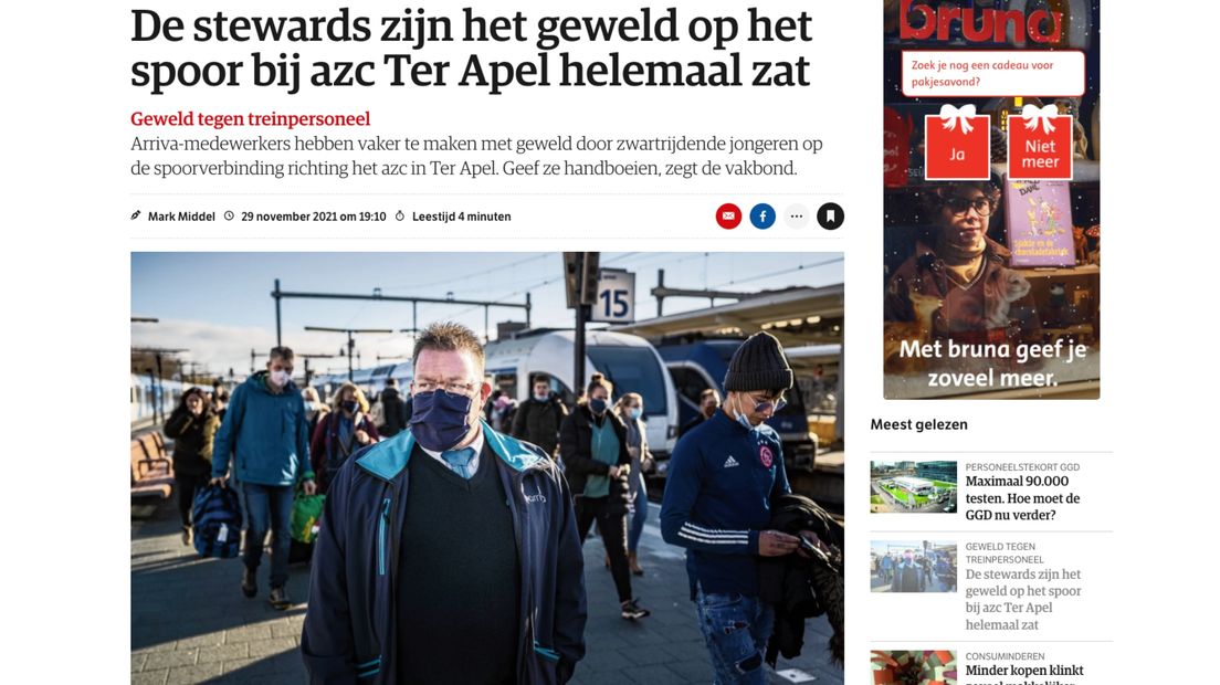 Volgens NRC heeft Ter Apel een spoorlijn