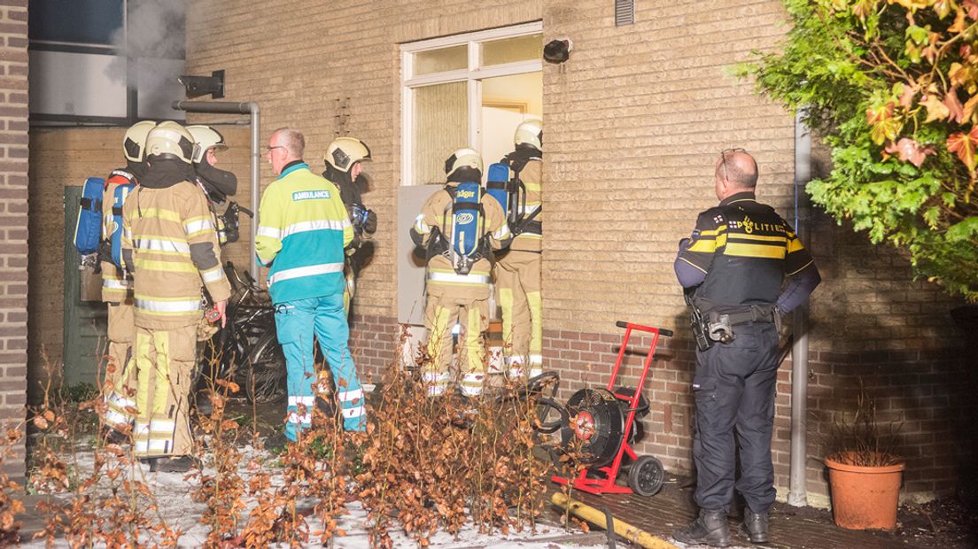 Zaterdagavond woedde een brand in een woning in Nieuwegein