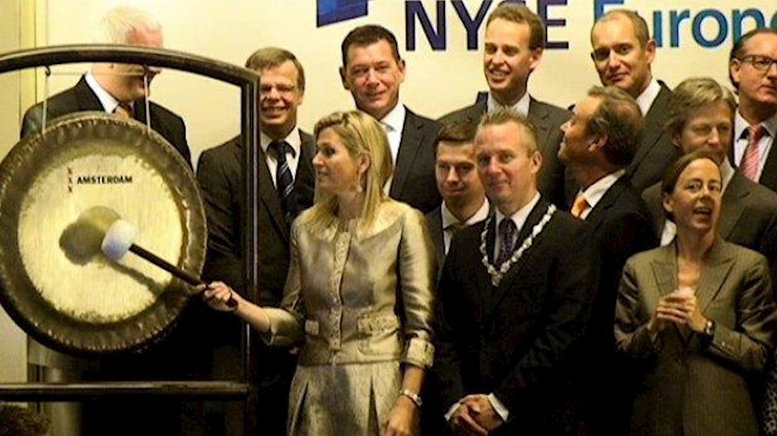 Ook koningin Máxima luidde de gong