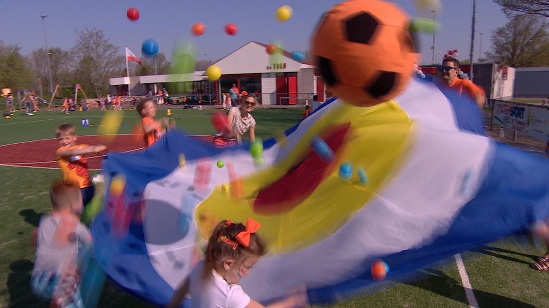 Flink zweten tijdens de Koningsspelen in Goes
