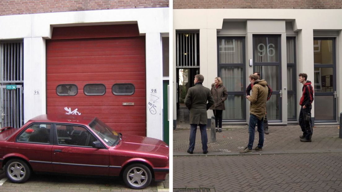 Wonen in een oude garagebox: deze opslagruimtes werden verbouwd tot appartement | Foto's: Staedion
