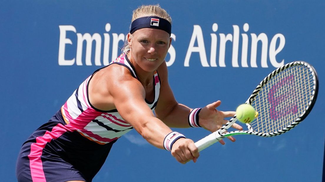 Kiki Bertens in actie op de US Open 2019
